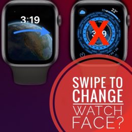 swipe to change Watch Face not working