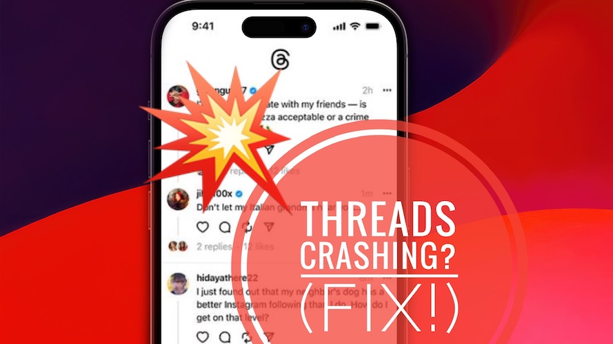 threads crashing on iphone