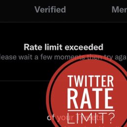 twitter rate limit exceeded message