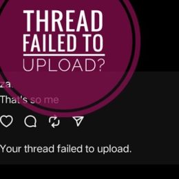 your thread failed to upload error