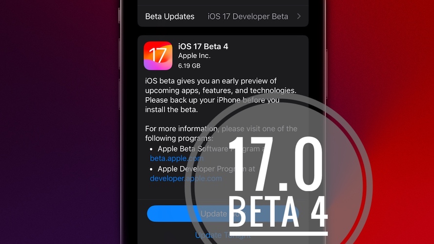 iOS 17 beta 4 update