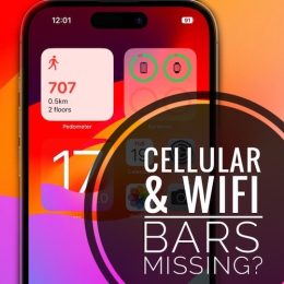 cellular bars not showing ios 17