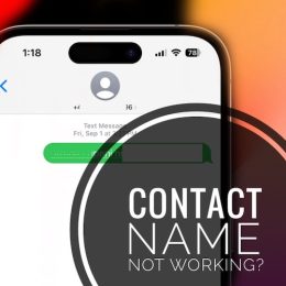 contact names not showing up in messages