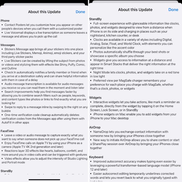 ios 17 release notes