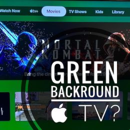 apple tv green background