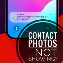 contact photos not showing in imessage on lock screen