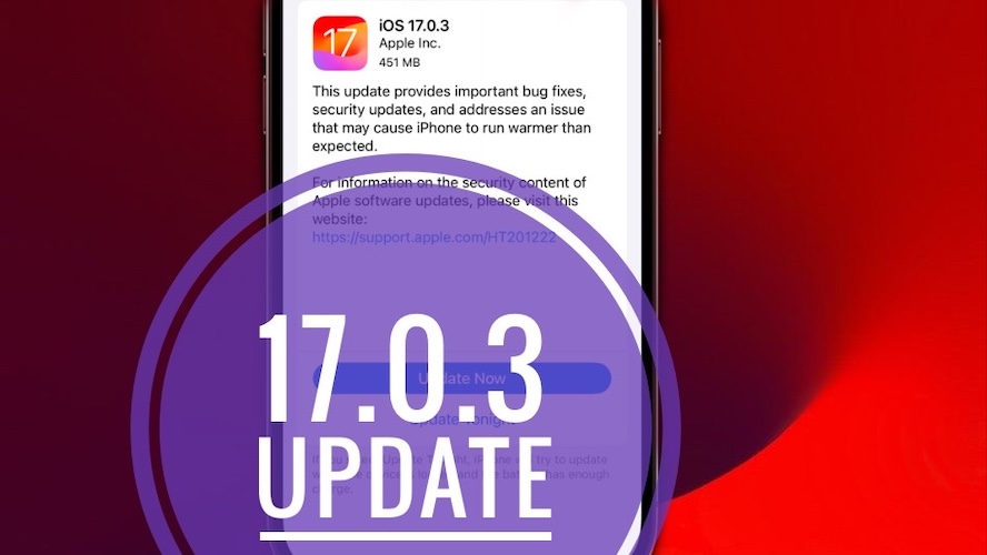 ios 17.0.3 update