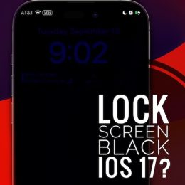 iphone lock screen black when charging