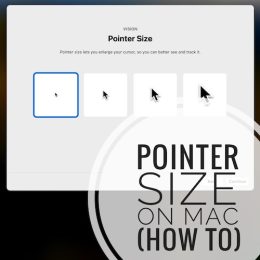 mouse pointer size on mac