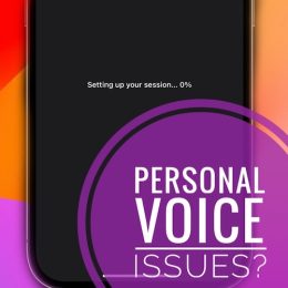 personal voice not working ios 17