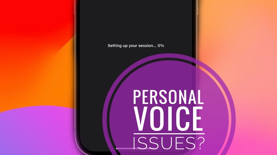 personal voice not working ios 17