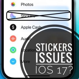 stickers not working ios 17 bug