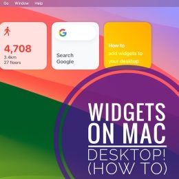 widgets on mac desktop