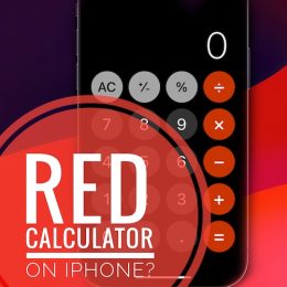 red calculator icons on iphone