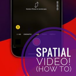 spatial video iphone recording
